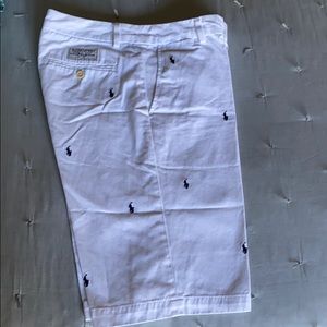 Polo Ralph Lauren White Horse Chino Shorts (18)
